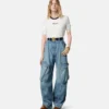 Jean cargo taille basse