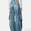 Jean cargo taille basse