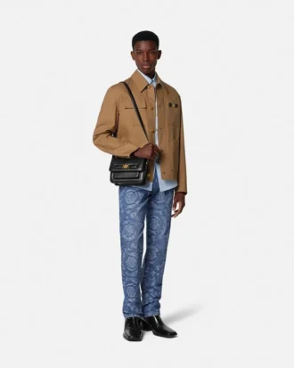 Jean regular fit jacquard Barocco