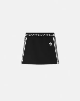 Jupe en jersey de coton brodé pour enfants
