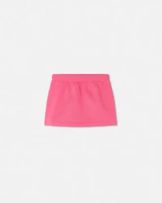 Jupe en jersey de coton brodé pour enfants