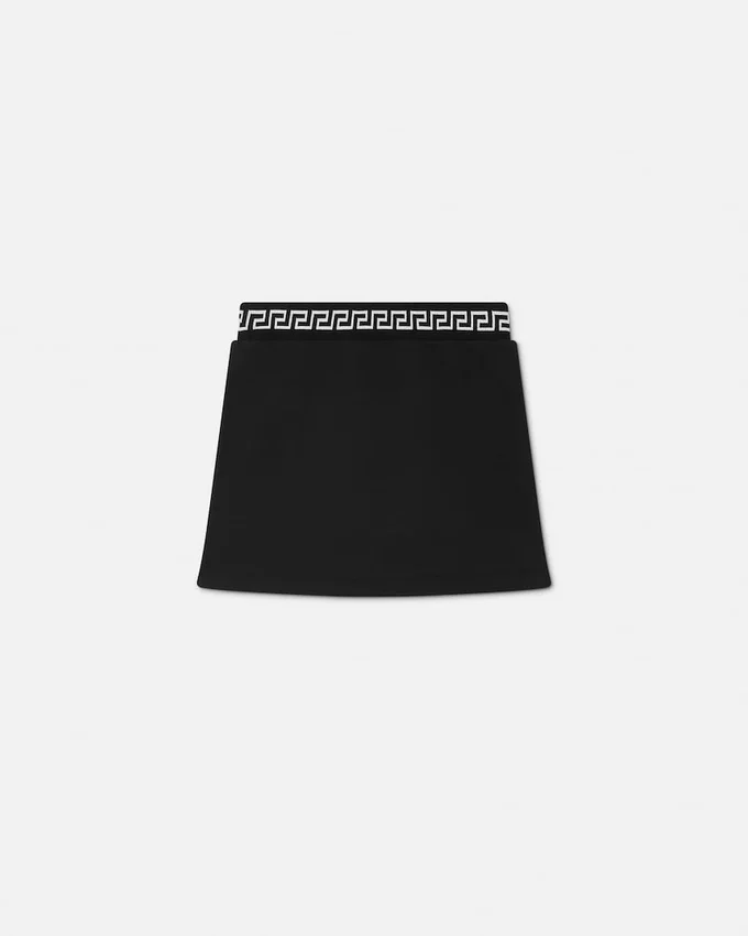 Jupe en jersey de coton brodé pour enfants Jupe en jersey de coton brodé pour enfants