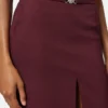 Jupe midi crayon en gabardine stretch Jupe midi crayon en gabardine stretch