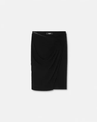 Jupe midi drapée