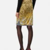Jupe midi drapée Cheetah Foulard Jupe midi drapée Cheetah Foulard