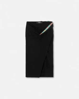 Jupe midi drapée Underwater Barocco