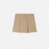 Jupe plissée imprimée en gabardine de coton pour enfant Jupe plissée imprimée en gabardine de coton pour enfant