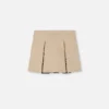 Jupe plissée imprimée en gabardine de coton pour enfant Jupe plissée imprimée en gabardine de coton pour enfant