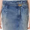 Jupe portefeuille en denim Barocco Jupe portefeuille en denim Barocco