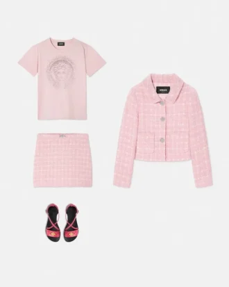 Jupe trapèze en tweed pour enfant