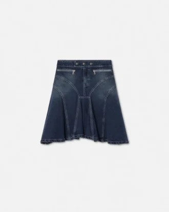Jupe évasée en denim