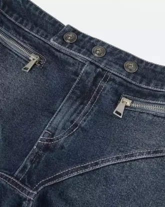 Jupe évasée en denim