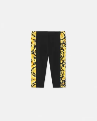 Leggings en jersey de coton stretch imprimé bébé