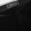 Leggings en velours avec logo vintage des années 90