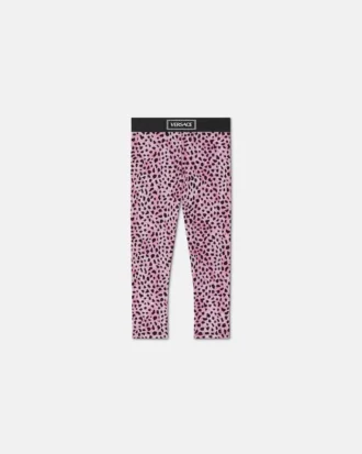 Leggings imprimés en jersey de coton pour enfants