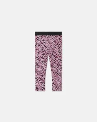 Leggings imprimés en jersey de coton pour enfants