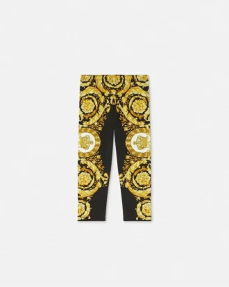 Leggings imprimés en jersey de coton stretch pour enfants
