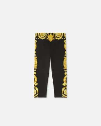 Leggings imprimés en jersey de coton stretch pour enfants