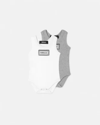 Lot de 2 bodys en coton côtelé pour bébé