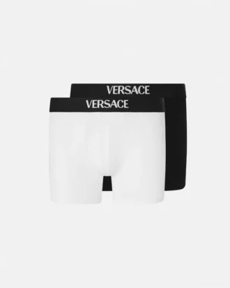 Lot de 2 boxers longs en jersey de coton