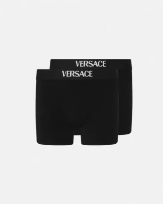 Lot de 2 boxers longs en jersey de coton