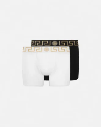 Lot de 2 boxers longs Greca Border