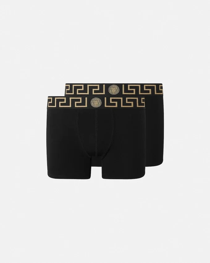 Lot de 2 boxers longs Greca Border Lot de 2 boxers longs Greca Border