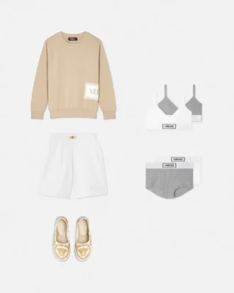 Lot de 2 bralettes en jersey de coton côtelé pour enfants
