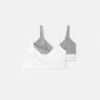 Lot de 2 bralettes en jersey de coton côtelé pour enfants Lot de 2 bralettes en jersey de coton côtelé pour enfants