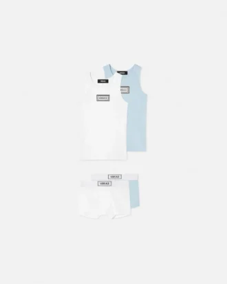 Lot de 2 shorts de bain en jersey de coton côtelé pour enfant