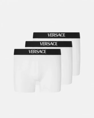 Lot de 3 boxers longs en jersey de coton