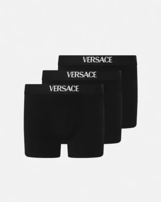 Lot de 3 boxers longs en jersey de coton