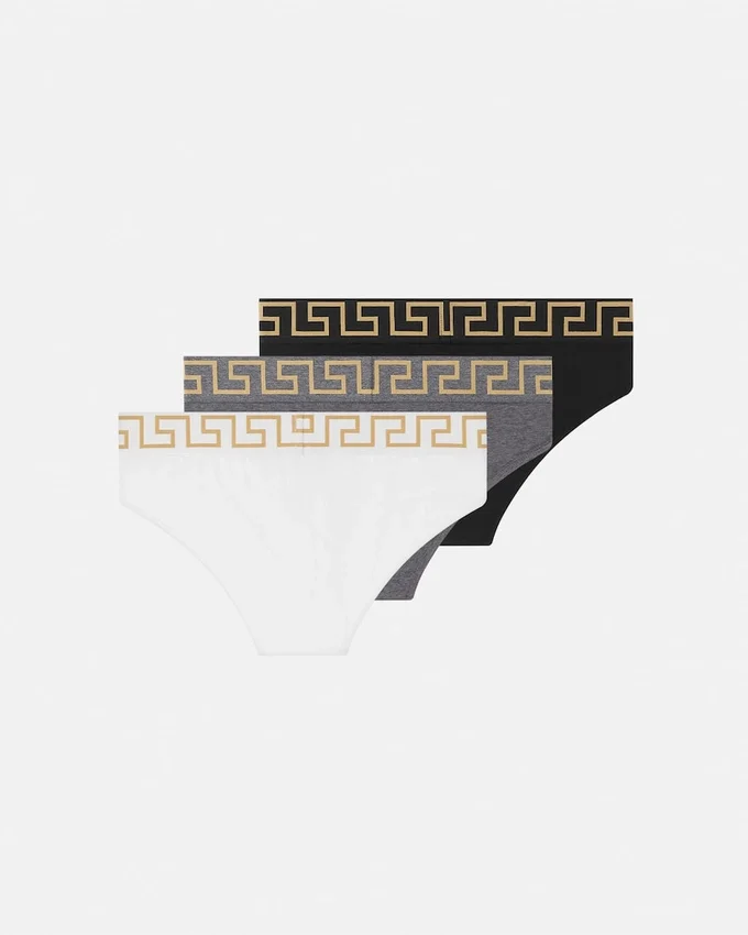 Lot de 3 slips en jersey de coton Lot de 3 slips en jersey de coton