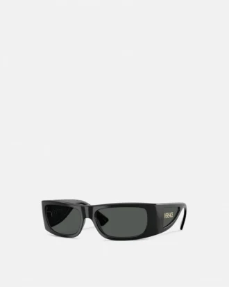 Lunettes de soleil avec logo sur les verres