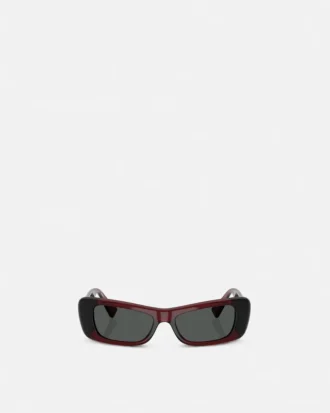 Lunettes de soleil avec logo sur les verres