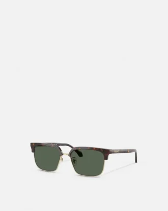 Lunettes de soleil carrées à pont bas emblématiques