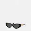 Lunettes de soleil œil-de-chat Greca Strass