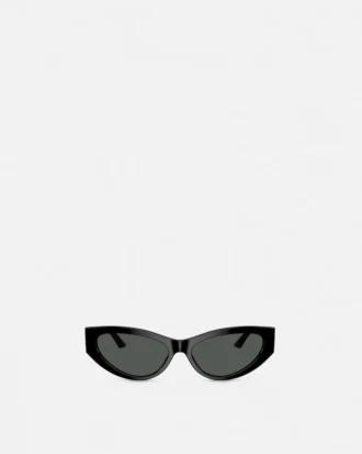 Lunettes de soleil œil-de-chat Greca Strass