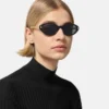 Lunettes de soleil ovales Greca tubulaires
