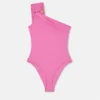 Maillot de bain une pièce froncé avec épingle de sûreté Maillot de bain une pièce froncé avec épingle de sûreté