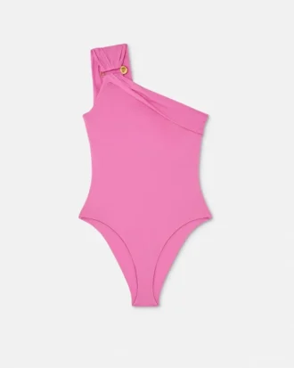 Maillot de bain une pièce froncé avec épingle de sûreté
