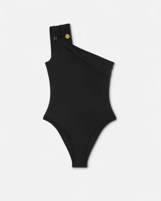 Maillot de bain une pièce froncé avec épingle de sûreté