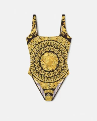 Maillot de bain une pièce imprimé en nylon mélangé