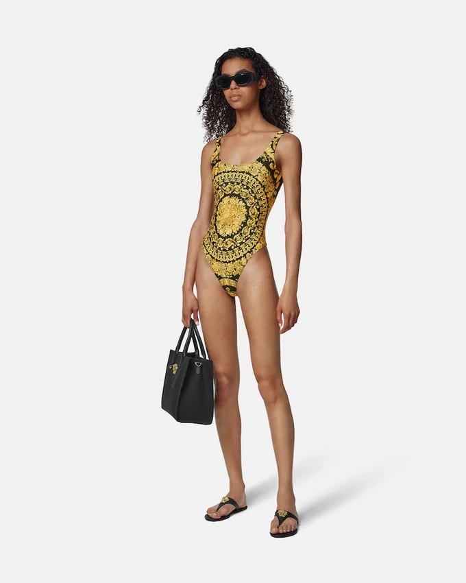 Maillot de bain une pièce imprimé en nylon mélangé Maillot de bain une pièce imprimé en nylon mélangé