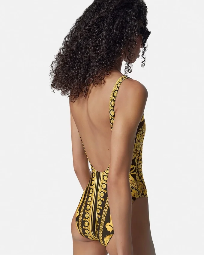 Maillot de bain une pièce imprimé en nylon mélangé Maillot de bain une pièce imprimé en nylon mélangé