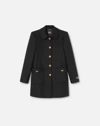 Manteau A-line en laine mélangée