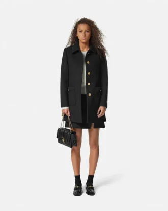Manteau A-line en laine mélangée