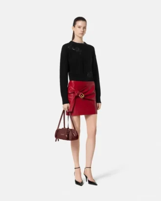 Mini-jupe en cuir