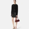 Mini-jupe en cuir