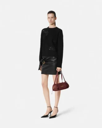 Mini-jupe en cuir